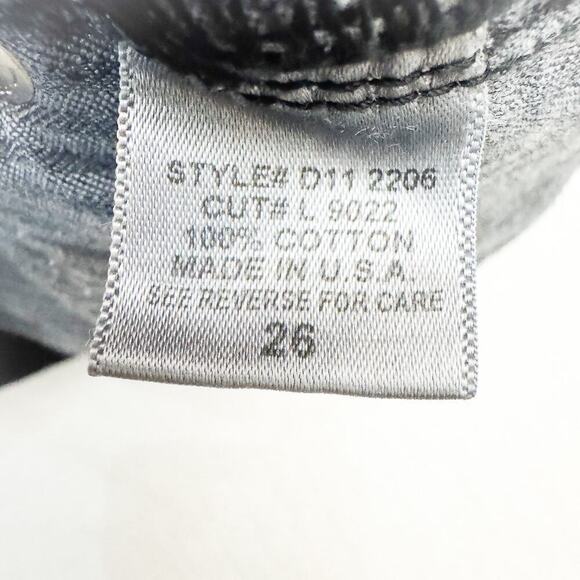 Carmar Studded Jewel Embellished Raw Hem Shorts Black Size 26 - Picture 2 of 4